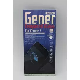 Стекло защитное iPhone 6/6S 4,7" front 3D Mahaza черное глянец