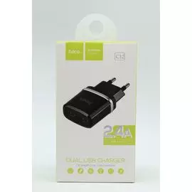 СЗУ 2 USB 2,4A HOCO C12 черная