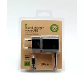 СЗУ micro USB 2A BB 013-001 черное