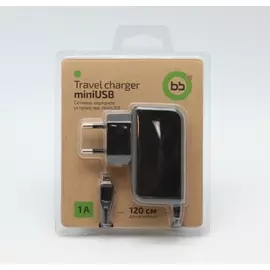 СЗУ mini USB 1A BB 003-001 черное