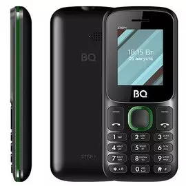 Телефон BQ 1848 Step+ (black/green)
