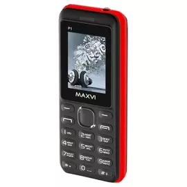 Телефон Maxvi P1 (black/red)