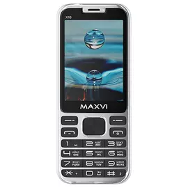 Телефон Maxvi X10 (metallic silver)