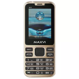 Телефон Maxvi X11 (metallic gold)