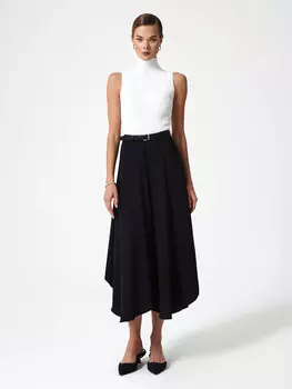 Асимметричная юбка со складками