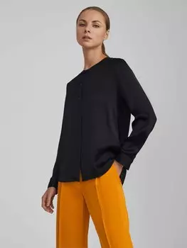 Атласная прямая блуза