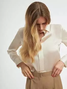 Атласная рубашка