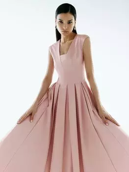 Атласное платье