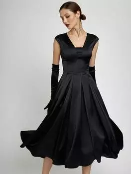 Атласное платье