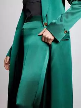 Атласные прямые брюки