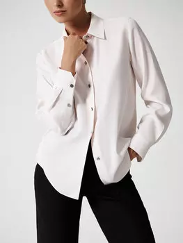 Блуза из шелковистой ткани