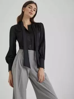 Блуза из смесового шелка