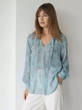 Блуза с лентами