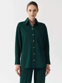 Блуза с накладным карманом