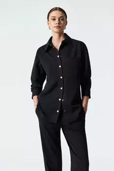 Блуза с накладным карманом