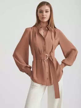 Блуза с объемными рукавами