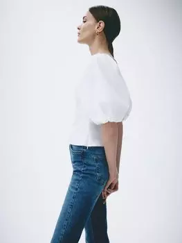 Блуза с объемными рукавами