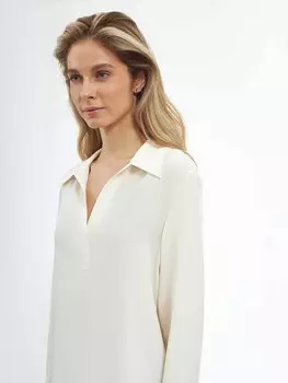 Блуза с планкой и высокими манжетами