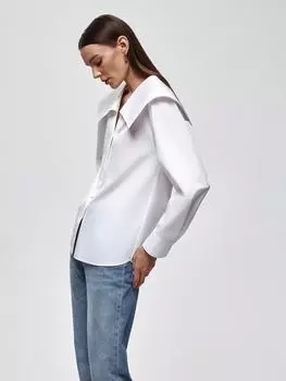 Блуза с широким воротником