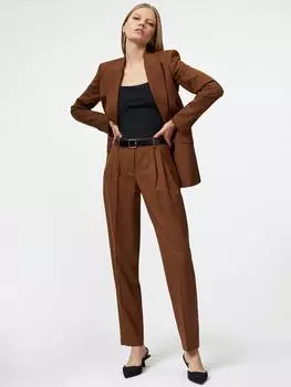 Брюки-бананы из смесовой шерсти