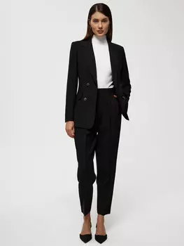 Брюки-бананы из смесовой шерсти