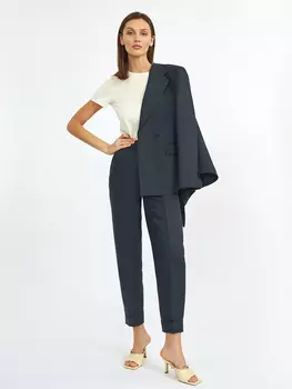 Брюки-бананы изо льна