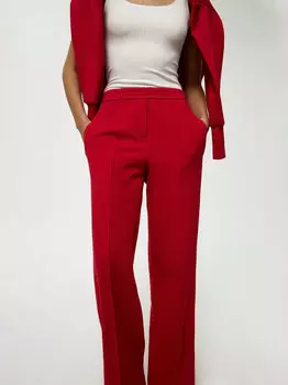 Брюки из хлопка с простроченными стрелками