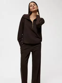 Брюки из хлопка с простроченными стрелками