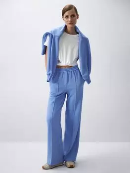 Брюки из хлопка с простроченными стрелками