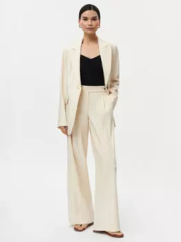 Брюки изо льна и вискозы