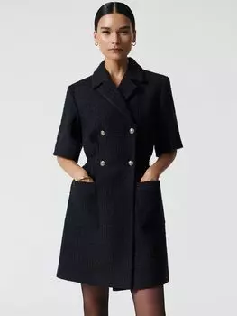 Двубортное платье-пиджак