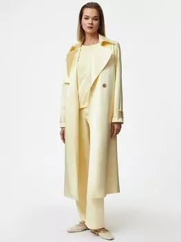 Двубортный тренч из вискозы