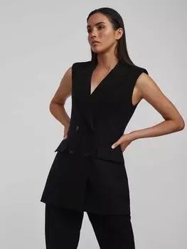 Двубортный жилет с подплечниками