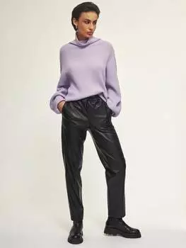 Джоггеры из экокожи