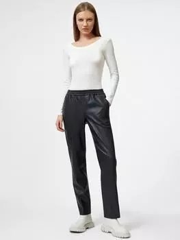 Джоггеры из экокожи