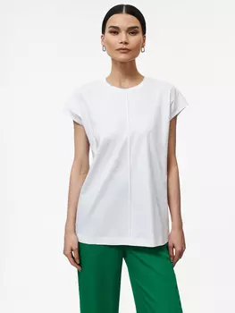 Футболка с декоративной строчкой