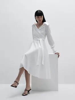 Хлопковое платье на запах