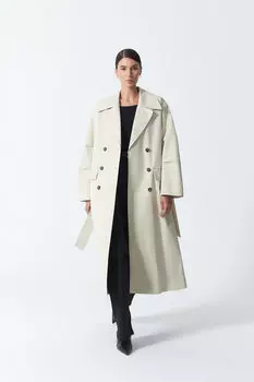 Хлопковый тренч с поясом