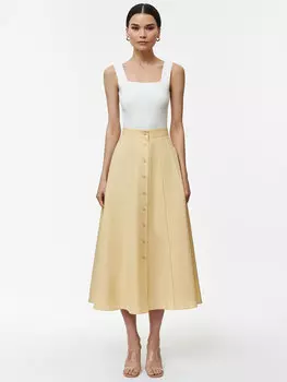 Юбка клеш с пуговицами