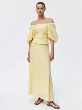 Юбка-макси с завышенной талией