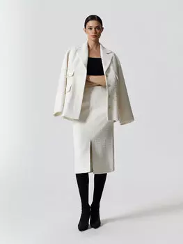 Юбка-миди из смесовой шерсти