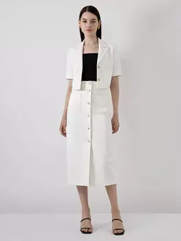 Юбка-миди из твида