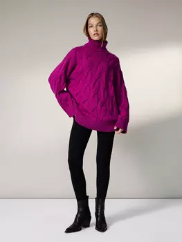 Объемный свитер из смесовой шерсти