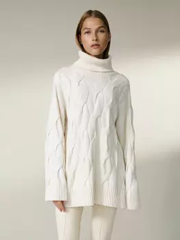 Объемный свитер из смесовой шерсти