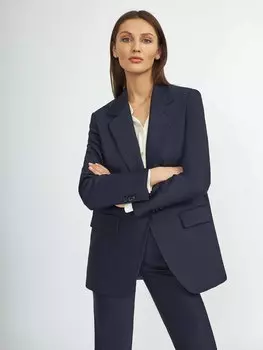 Однобортный жакет из хлопка