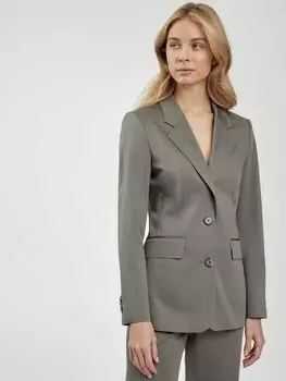 Однобортный жакет из хлопка