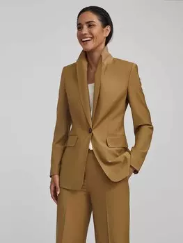 Однобортный жакет из шерсти