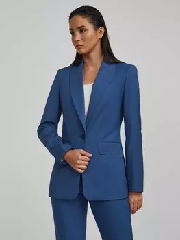 Однобортный жакет из шерсти