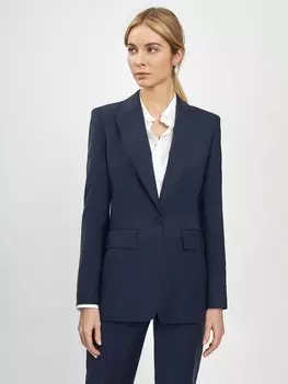 Однобортный жакет из шерсти