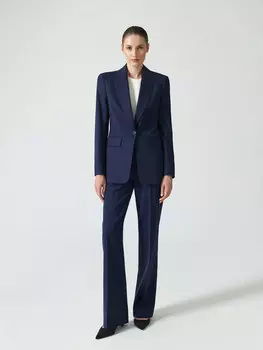 Однобортный жакет из шерсти